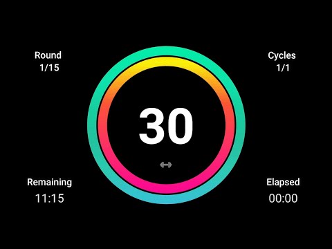 Tabata Timer 30/15 - HIIT Timer 30/15 - Interval Timer 30/15