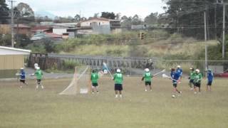 preview picture of video 'Samurais vs Duendes-Fragmento Primer Partido Pretemporada-Lacrosse Costa Rica'