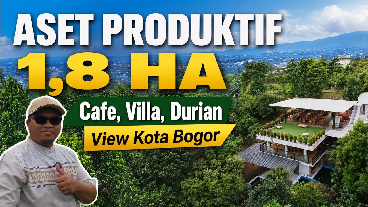 Selling garden house in Cijeruk Bogor, with views of Mount Salak and the city.
