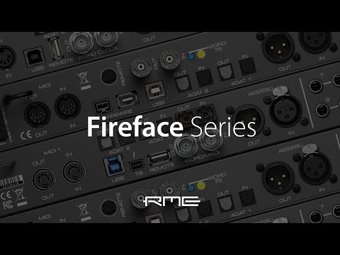 RME Audio Fireface Series