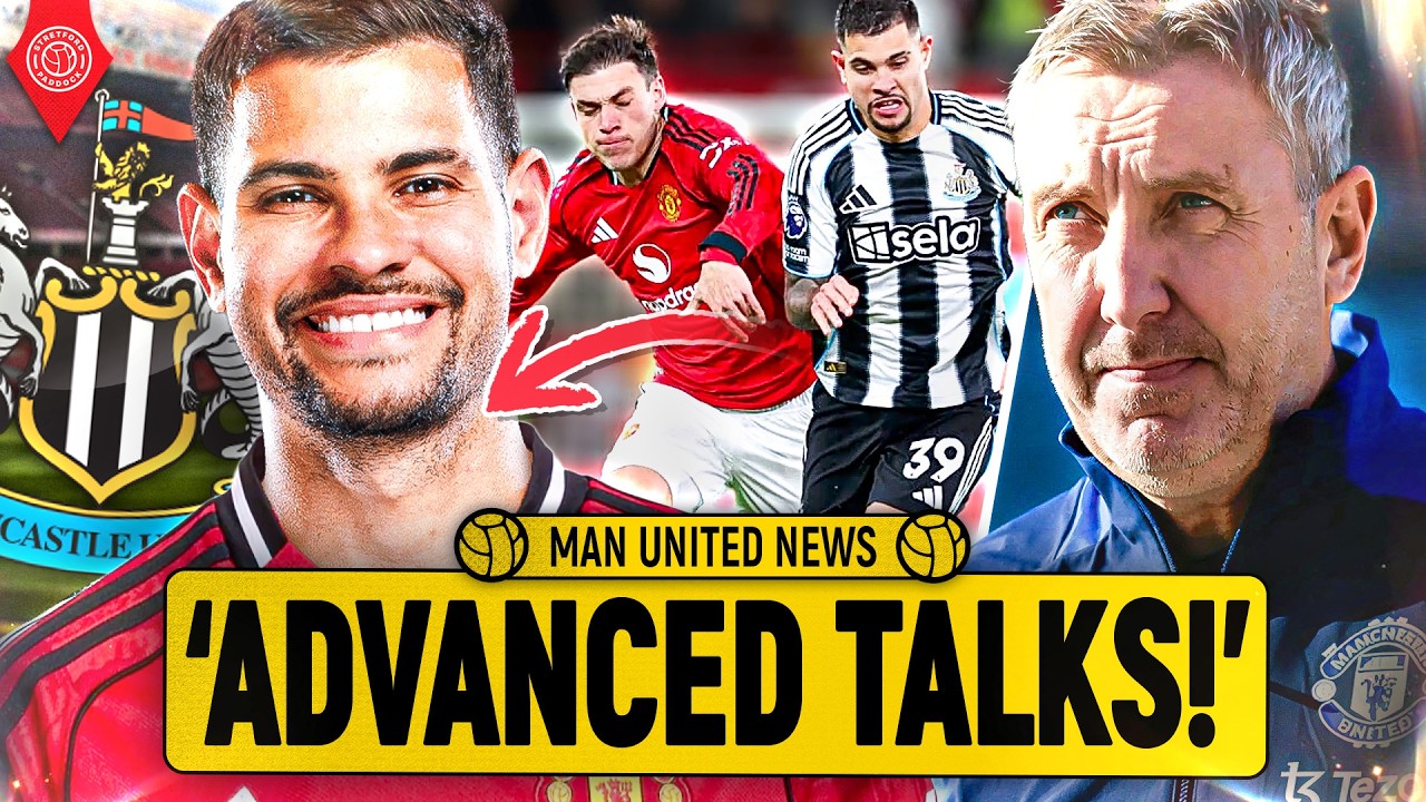 HUGE Midfield Move! Bruno Guimarães Transfer 'Advances!' | Man United News
