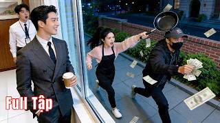 CEO lạnh lùng chưa bao giờ cười, bị cô gái bán hàng rong cầm chảo bắt cướp làm bật cười, rung động!