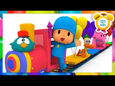 🚂 POCOYÓ ESPAÑOL - El Tren Mágico De Colores [ 123 min ] | CARICATURAS y DIBUJOS ANIMADOS para Niños
