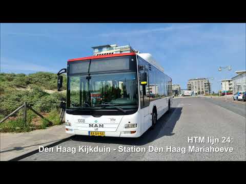 HTM lijn 24: Den Haag Kijkduin - Station Mariahoeve | 2021 | 4K