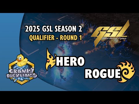 herO vs Rogue - PvZ | 2025 GSL Season 2: Qualifier - Round 1 | StarCraft 2 Tournament