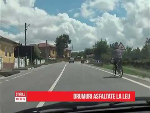 Drumuri asfaltate la Leu