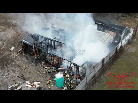 01-25-2023 Fort Worth, TX - 3 mobile homes go up in flames