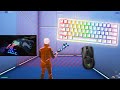 [1 HOUR] ASMR Keyboard Sounds 😴 ASMR 🏆 Fortnite Gameplay 144FPS