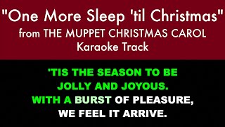 &quot;One More Sleep &#39;til Christmas&quot; (Karaoke) – The Muppet Christmas Carol | Lyrics on Screen