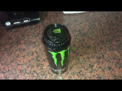 Part of a video titled How to open and close a monster beverage can re sealable lid (drink ...