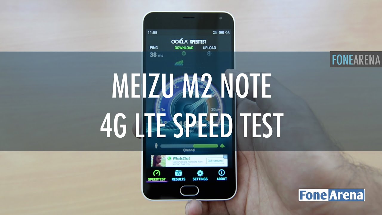 Meizu m2 note 4G speedtest