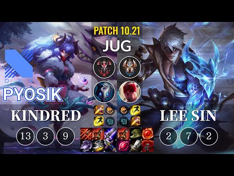 DRX Pyosik Kindred vs Lee Sin Jungle - KR Patch 10.21