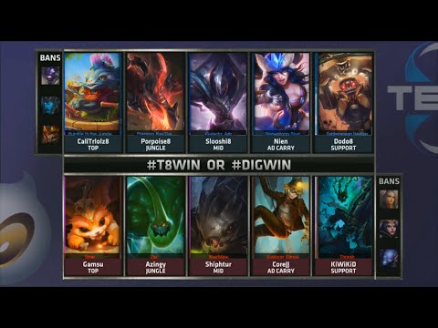 T8 vs DIG Game 1 Highlights - TEAM 8 vs TEAM DIGNITAS - Week 2 NA LCS SUMMER 2015