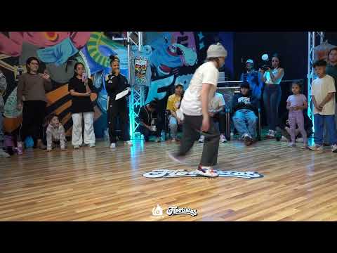 Flooristas 8yr Anniversary | 1vs1 Kids Battle | Top 8 | Bgirl Sushi Roll vs Bboy Kino