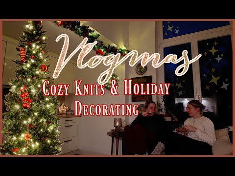 VLOGMAS DAY 1 | Mom’s Visit, Christmas Cookies, Decorating for the Holidays & Cozy Winter Walk 🌨️🎄