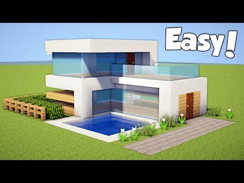 Minecraft: How to Build a Small & Easy Modern House - Tutorial (#20)