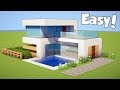 Minecraft: How to Build a Small & Easy Modern House - Tutorial (#20)