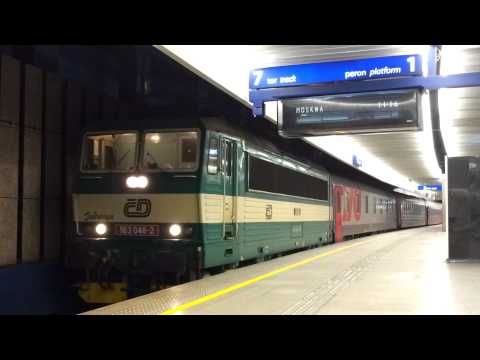 Skoda CD 163 048-2 Jadwiga z pociągiem Międzynarodowym Bohumin - Moskva
