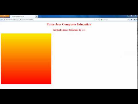 Vertical Linear Gradient In CSS Tamil