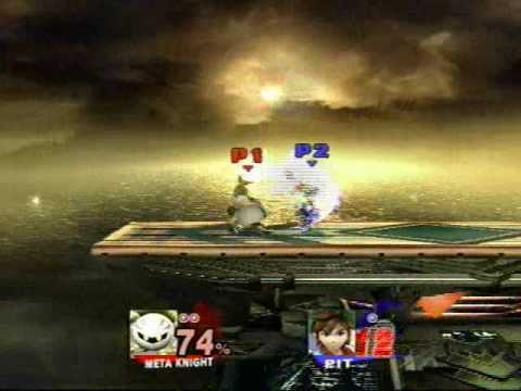 SSBB Jonas(PIT / ZIDANE) VS (METAKNIGHT) Ariel