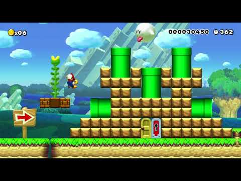 2 excellent red coins level (Super Mario Maker)