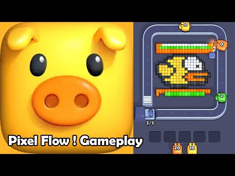 Pixel Flow Game Gameplay - YouTube