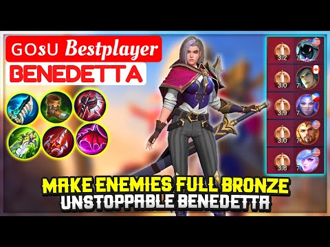 Make Enemies Full Bronze [ ɢᴏsᴜ Bestplayer Benedetta ] applepeacemaker - Mobile Legends