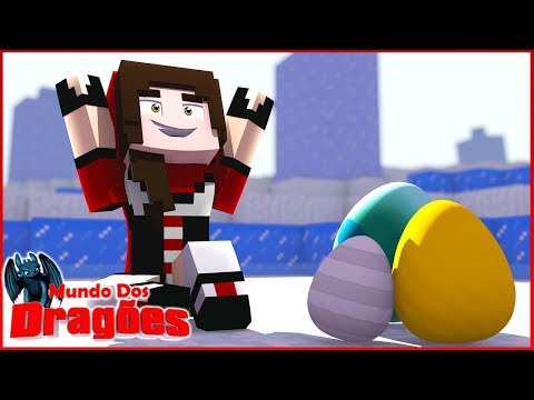 CONSEGUI OVOS DE DRAGÃO DE GELO! - Minecraft: Mundo dos Dragões #18