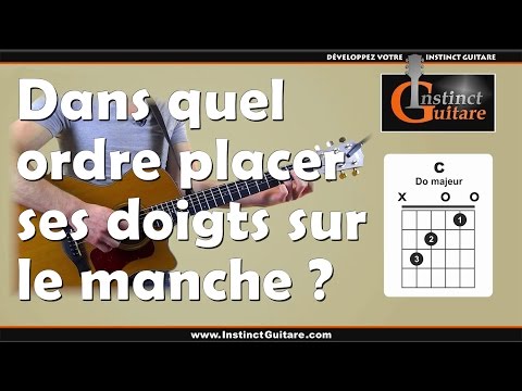 comment poser ses doigts sur une guitare