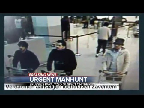 Terrorist attacks Brussels Belgium update Manhunt ISIS terrorist on the run Breaking News March 2016 Video