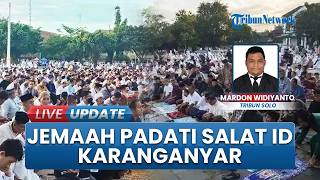 Warga Muhammadiyah Karanganyar Gelar Salat Id di Alun-alun, Jemaah Meluber hingga ke Pinggir Jalan