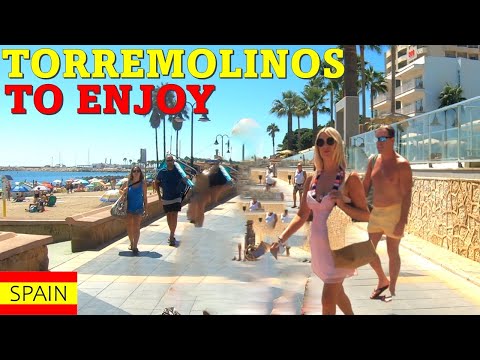 TORREMOLINOS Beach-Promenade Walk 2021 Spain Malaga Costa del Sol