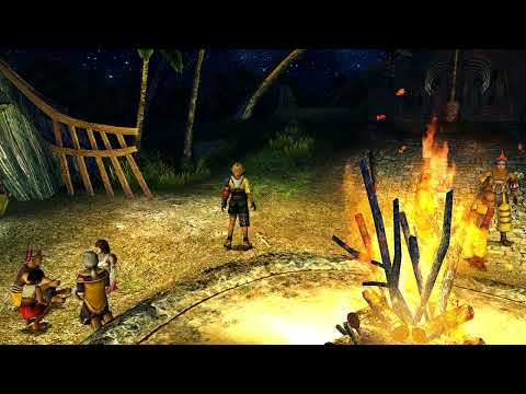 Final Fantasy X HD Remaster | Wandering Flame (OST) | Ambience & Music | Besaid Village