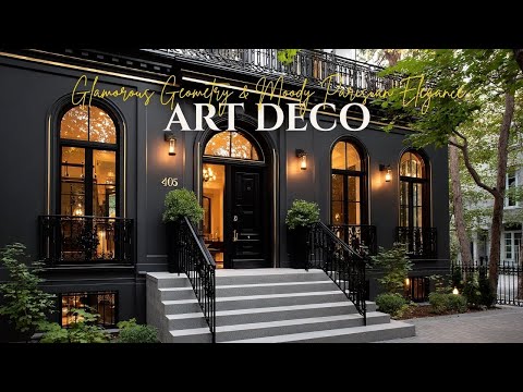Black in French Art Deco Homes   Glamorous Geometry & Moody Parisian Elegance