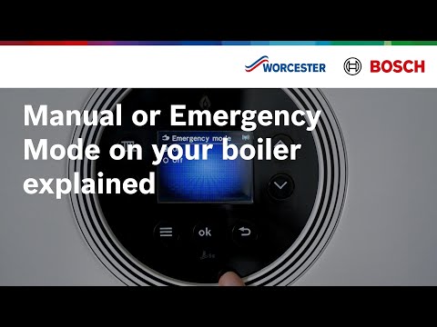 Manual or Emergency Mode on your boiler explained | Worcester Bosch