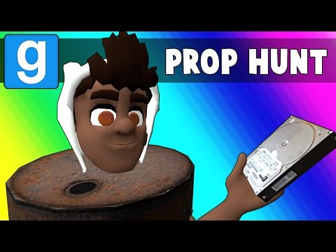 Gmod Prop Hunt Funny Moments - Barrel Room Strategy! (Garry's Mod)