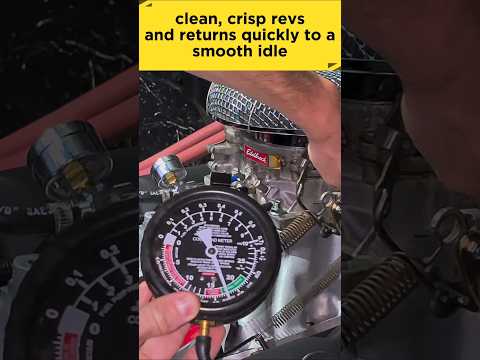Edelbrock Carburetor Tuning with Vacuum Gauge #mopar #mechanic #tuning