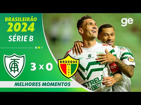 Gols e lances de América-MG x Brusque
