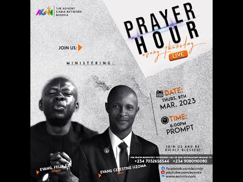 PRAYER HOUR: MARCH 9, 2023