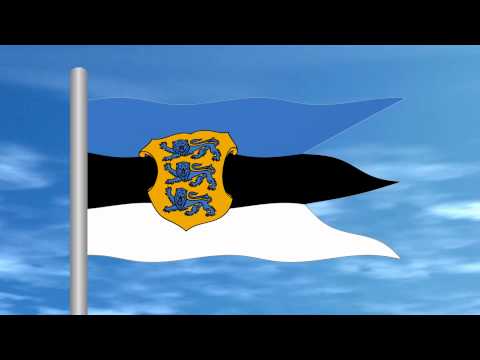 Naval Ensign of Estonia FullHD (AnimSky) 1920x1080