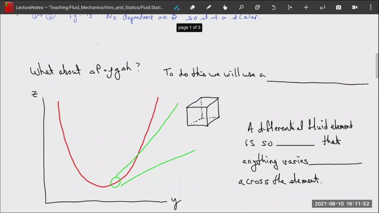 Fluid Mechanics: 3) Pressure
