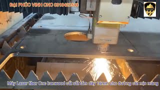 Máy Laser fiber cnc cắt tấm tải nặng 3000W cắt sắt tấm dày 16mm cực mịn