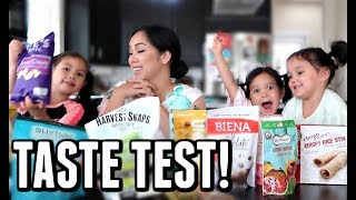 KIDS REACT TO HEALTHY SNACKS! - itsMommysLife