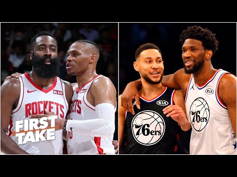 哈登衛少對決恩比德沙迷？你選誰？ | First Take (Harden & Westbrook or Embiid & Simmons: Which duo would you rather have? | First Take)