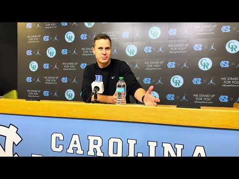 Duke Jon Scheyer Post-UNC Press Conference | Inside Carolina