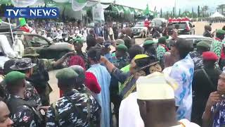 Outgoing President Muhammadu Buhari Arrives Eagle 