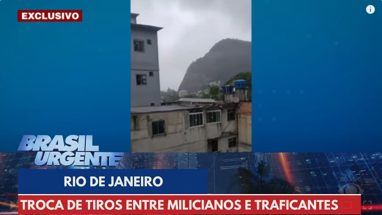 Troca de tiros causa terror em comunidade no Rio de Janeiro | Brasil Urgente