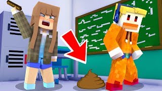 ME HAGO CACA EN MITAD DE LA CLASE EN LA ESCUELA EN MINECRAFT !! CON MANUCRAFT Y TATITO!! ROLEPLAY