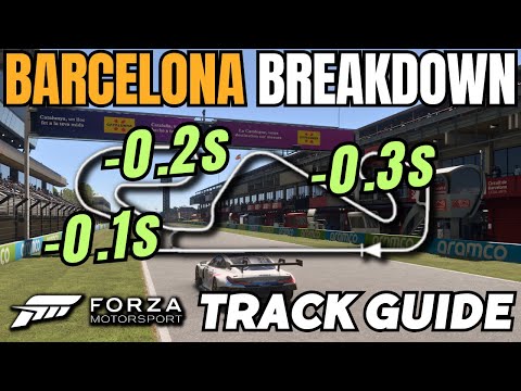 How to be fast at Barcelona-Catalunya - In Depth Track Guide [All Variants] - Forza Motorsport