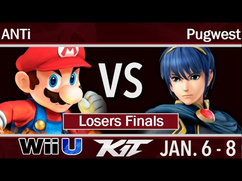 KIT17  - IMT | ANTi (Mario) vs Pugwest (Marth) Losers Finals - Smash 4